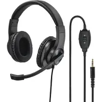 Hama 139926 PC-Office-headset HS-P350, stereo, zwart