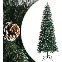 Prolenta Maison Exclusive - Kunstkerstboom met standaard, groen, 240 cm, PVC