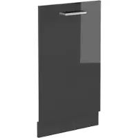 Vicco R-Line Vaatwasserfrontpaneel – 45 cm zonder werkblad Antraciet Hoogglans