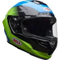 Bell Race Star DLX RSD Corsa Carbon Blauw Fluo Geel Zwart Integraalhelm Maat XL