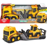 Dickie Toys Volvo With Excavator Light And Sound Truck 32 Cm Geel Kinderen