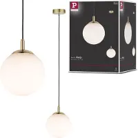 Paulmann Menja 79733 Hanglamp LED E27 20 W Messing (geborsteld), Wit