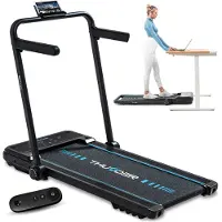 Thunder IMPACT-BLACK - Opvouwbare loopband en walkingpad - 12 km/u - Bluetooth - 130 kg