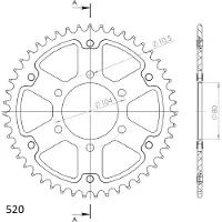 Supersprox Tandheugel achter RFE-478:45-BLK