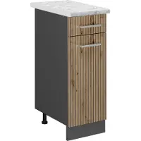 Vicco R-Line Keukenonderkast – 30 cm WB Marmer Artisanaal eiken
