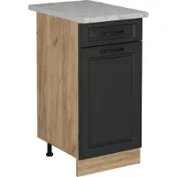 Vicco R-Line Keukenonderkast – 40 cm WB Marmer Antraciet landhuis