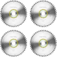 Festool HW 230x2,5x30 W48 cirkelzaagblad WOOD FINE CUT 4 st. ( 4x 500648 ) 230 x 2,5 x 30 mm 48 tanden voor massief hout, gecoat, gefineerde panelen