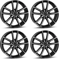 BORBET 4 velgen, model W, 7.0x17 inch, ET45, 5x114.3, SWPGL, geschikt voor GWM Ora, aluminium velgen