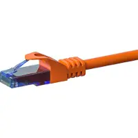 Dsit CAT6a netwerkkabel, 100% koper - U/UTP - 0,50 meter - Oranje