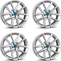 BORBET 4 velgen, model N, 6.5x17 inch, ET40, 5x114.3, kleur zilver, geschikt voor Citroën C4. Alufelgen