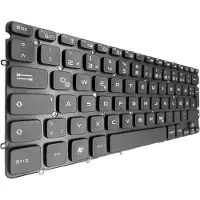 T-ProTek DUITSE - Toetsenbord met achtergrondverlichting, compatibel met Dell XPS 13 (9360-0005)