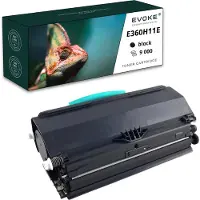 Evoke Lexmark E360H11E zwarte printercartridge , 9000 pagina's , E360 , compatibel met E460 E360D E360dn E462DTN