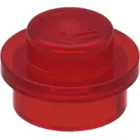 LEGO 1x1 ronde plaatjes, transparant rood - 4073, NIEUW! Aantal: 50 stuks