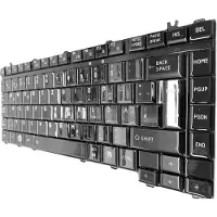 T-ProTek DE - Zwart, glanzende toetsenbordplaat, compatibel met Toshiba Satellite M305, M305D