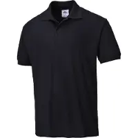 Portwest Herrenpolo Napoli, B210, zwart, maat M