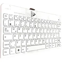 T-ProTek DUITS - Wit toetsenbord met rand voor Asus Eee PC 1015P-2B 1015P-2D