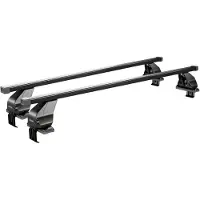 Menabo Omega | Dakkoffer - Alfa Romeo 147 5-deurs 2000-2010 - Zwart - Staal - Lengte 112 cm - Dakkoffer voor ALFA ROMEO - en ISO gecertificeerd
