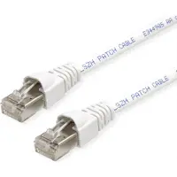 Telegärtner patchkabel, Cat.6A (diep), S/FTP, 0,25 m, wit