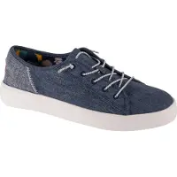 HEY DUDE Mocassins 'Craft Linen' donkerblauw
