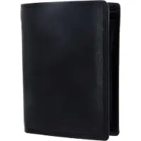 Bruno Banani Leer portemonnee Lavato Wallet High With Flap Black zwart
