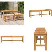 vidaXL Tuinbank 150 cm, massief acaciahout - Tuinbank - Tuinbanken - Tuinmeubels - Terrasmeubels