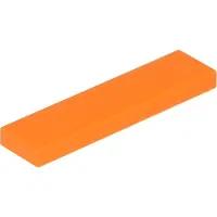 LEGO 50 stuks 2431 tegels/platen 1x4, basisplaat, oranje