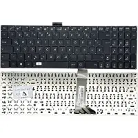 T-ProTek DUITS - Zwarte toetsenbord, toetsenbord zonder frame, compatibel met ASUS R751JK, R751JM