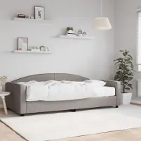 Prolenta Maison Exclusive - Dagbed met matras, taupekleurig, 100x200 cm, stof