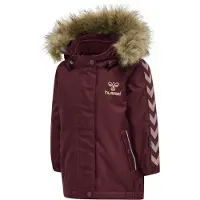 Hummel Winterjas 'Canyon' lichtbruin / abrikoos / wijnrood