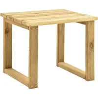 Syfax Bijzettafel voor ligbed 30x30x26 cm geïmpregneerd grenenhout