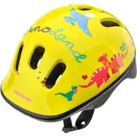 Meteor beschermhelm, kinderhelm, fietshelm, geschikt voor skeeleren, model KS06, kinderfietshelm, maat XS (44-48 cm), design: dinosaurus