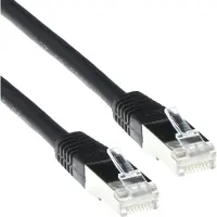 ACT IB7901 F/UTP CAT5E Patchkabel Zwart - 1 meter