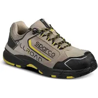 Sparco ALLROAD ROC – S3S veiligheidsschoen tan/geel met Phylon zool en waterafstotend nubuck - Bruin / 45