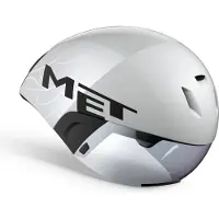 Met Codatronca helm Wit Zilver, Maat L (58-61 cm)