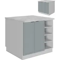 Vicco Fame-Line Keukeneiland – 90 cm zonder werkblad Licht blauw-grijs