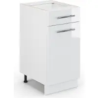 Vicco Fame-Line Keukenonderkast – 40 cm zonder werkblad Wit Hoogglans