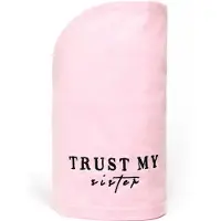 Trust My Sister Katoenen Haarhanddoek Roze