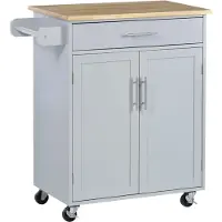 HOMCOM -Keukeneiland-83x45x91,5cm-MDF-Grijs