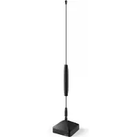 Hama Kamerantenne Basic voor DAB+ DAB DVB-T2 FM - Zwart - Coax en F Plug - 1.5m Kabel - 360mm Hoogte