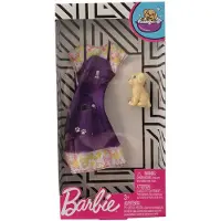 Barbie Fashions Kleding Hondentrimmer Paarse Jurk Hondje
