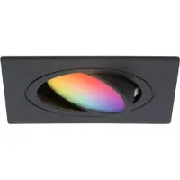 HOFTRONIC™ Smart LED inbouwspot Mallorca Zwart 5.5 Watt RGBWW IP20 kantelbaar