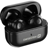 Swissten Minipods - Draadloze Bluetooth oordopjes - Met oplaadcase - Zwart