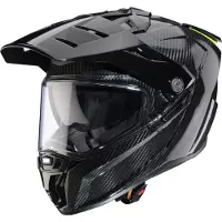 Caberg Tanami Carbon, avonturenhelm ,Zwart/Neon-Geel ,M