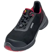 Uvex 1 G2 veiligheidsschoenen, enkelmodel, S3, zwart, rood, breedte 12, maat 52