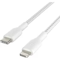 Belkin Usb-c Naar Lightning Oplaadkabel Gevlochten 2 M Met Snelladen - Wit