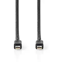 Nedis Mini DisplayPort-Kabel | DisplayPort 1.4 | Mini-DisplayPort Male | Mini-DisplayPort Male | 48 Gbps | Vernikkeld | 2.00 m | Rond | PVC | Zwart | Blister