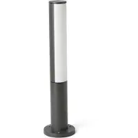 Faro Beret - tuinpaal - Ø 11,5 x 50 cm - 8W LED incl. - IP54 - donkergrijs