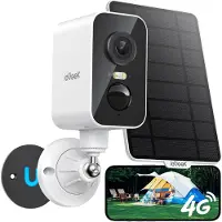 IeGeek - 4G Solar Buiten Camera met Nachtzicht en Zonnepaneel - Geen Wifi Nodig - Beveiligingscamera Draadloos Buiten - Stalcamera - Securitycamera - Magnetische Bevestiging - incl. SIM kaart