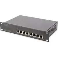Digitus DN-80117 10-inch Gigabit Ethernet switch, 8-poorts, beheerde L2+ switch