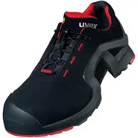 Uvex 1 veiligheidsschoenen, model enkelschoen, S3, zwart, rood, breedte 11, maat 36